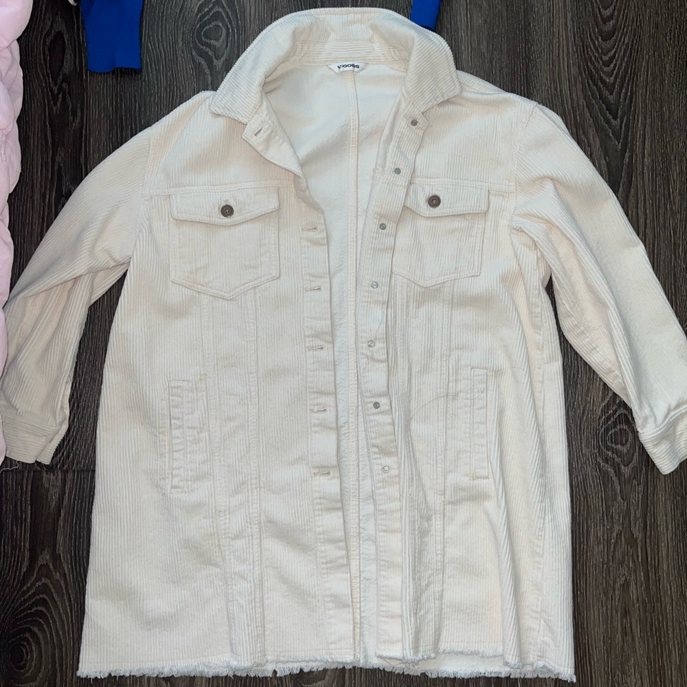 Women's Cream Corduroy Jacket